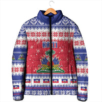 Haiti Christmas Padded Jacket Coat Of Arms Jwaye Nwel - Wonder Print Shop