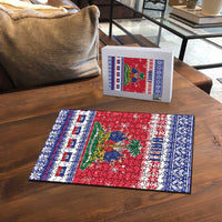 Haiti Christmas Puzzle Coat Of Arms Jwaye Nwel - Wonder Print Shop