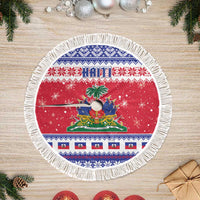 Haiti Christmas Tree Skirt Coat Of Arms Jwaye Nwel - Wonder Print Shop