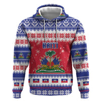 Haiti Christmas Zip Hoodie Coat Of Arms Jwaye Nwel - Wonder Print Shop