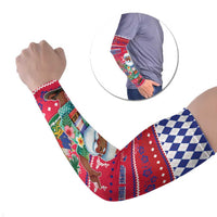 Haiti Christmas Arm Sleeves Haitian Santa Jwaye Nwel - Wonder Print Shop