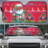Haiti Christmas Auto Sun Shade Haitian Santa Jwaye Nwel - Wonder Print Shop