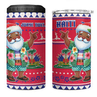 Haiti Christmas 4 in 1 Can Cooler Tumbler Haitian Santa Jwaye Nwel - Wonder Print Shop