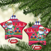 Haiti Christmas Ceramic Ornament Haitian Santa Jwaye Nwel - Wonder Print Shop