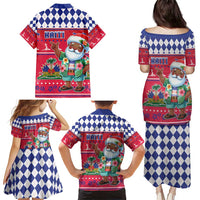 Haiti Christmas Family Matching Puletasi and Hawaiian Shirt Haitian Santa Jwaye Nwel - Wonder Print Shop