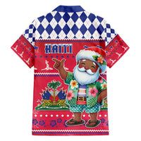 Haiti Christmas Family Matching Tank Maxi Dress and Hawaiian Shirt Haitian Santa Jwaye Nwel - Wonder Print Shop