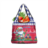 Haiti Christmas Grocery Bag Haitian Santa Jwaye Nwel - Wonder Print Shop