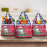 Haiti Christmas Grocery Bag Haitian Santa Jwaye Nwel - Wonder Print Shop