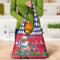 Haiti Christmas Grocery Bag Haitian Santa Jwaye Nwel - Wonder Print Shop