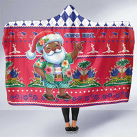 Haiti Christmas Hooded Blanket Haitian Santa Jwaye Nwel - Wonder Print Shop