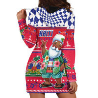Haiti Christmas Hoodie Dress Haitian Santa Jwaye Nwel - Wonder Print Shop