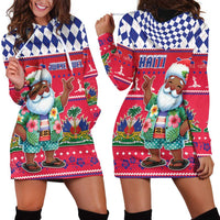 Haiti Christmas Hoodie Dress Haitian Santa Jwaye Nwel - Wonder Print Shop