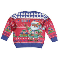 Haiti Christmas Kid Ugly Christmas Sweater Haitian Santa Jwaye Nwel - Wonder Print Shop