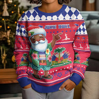 Haiti Christmas Kid Ugly Christmas Sweater Haitian Santa Jwaye Nwel - Wonder Print Shop