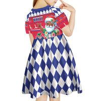 Haiti Christmas Kid Short Sleeve Dress Haitian Santa Jwaye Nwel - Wonder Print Shop