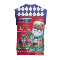 Haiti Christmas Knitted V-Neck Vest Haitian Santa Jwaye Nwel - Wonder Print Shop
