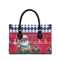 Haiti Christmas Leather Bag Haitian Santa Jwaye Nwel - Wonder Print Shop