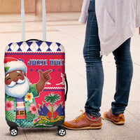 Haiti Christmas Luggage Cover Haitian Santa Jwaye Nwel - Wonder Print Shop