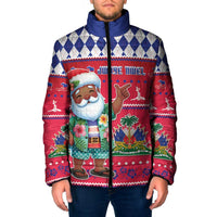 Haiti Christmas Padded Jacket Haitian Santa Jwaye Nwel - Wonder Print Shop