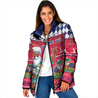 Haiti Christmas Padded Jacket Haitian Santa Jwaye Nwel - Wonder Print Shop