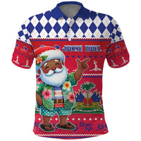 Haiti Christmas Polo Shirt Haitian Santa Jwaye Nwel - Wonder Print Shop