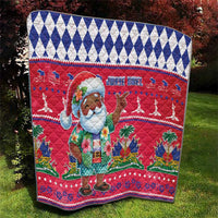 Haiti Christmas Quilt Haitian Santa Jwaye Nwel - Wonder Print Shop