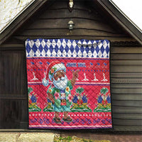 Haiti Christmas Quilt Haitian Santa Jwaye Nwel - Wonder Print Shop
