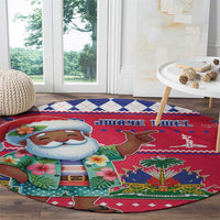 Haiti Christmas Round Carpet Haitian Santa Jwaye Nwel - Wonder Print Shop