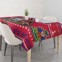 Haiti Christmas Tablecloth Haitian Santa Jwaye Nwel - Wonder Print Shop