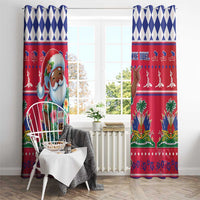 Haiti Christmas Window Curtain Haitian Santa Jwaye Nwel - Wonder Print Shop