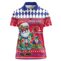 Haiti Christmas Women Polo Shirt Haitian Santa Jwaye Nwel - Wonder Print Shop