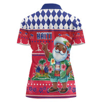 Haiti Christmas Women Polo Shirt Haitian Santa Jwaye Nwel - Wonder Print Shop