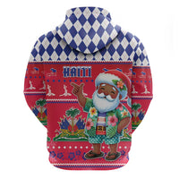 Haiti Christmas Zip Hoodie Haitian Santa Jwaye Nwel - Wonder Print Shop