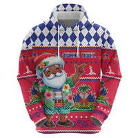 Haiti Christmas Zip Hoodie Haitian Santa Jwaye Nwel - Wonder Print Shop