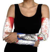 Panama Christmas Arm Sleeves Coat Of Arms Santa Harpy - Wonder Print Shop