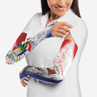 Panama Christmas Arm Sleeves Coat Of Arms Santa Harpy - Wonder Print Shop