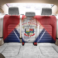Panama Christmas Back Car Seat Cover Coat Of Arms Santa Harpy - Wonder Print Shop