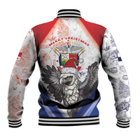 Panama Christmas Baseball Jacket Coat Of Arms Santa Harpy - Wonder Print Shop