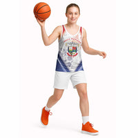 Panama Christmas Basketball Jersey Coat Of Arms Santa Harpy - Wonder Print Shop