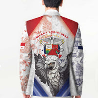 Panama Christmas Blazer Coat Of Arms Santa Harpy - Wonder Print Shop