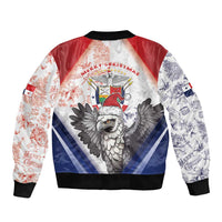 Panama Christmas Bomber Jacket Coat Of Arms Santa Harpy - Wonder Print Shop