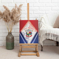 Panama Christmas Canvas Wall Art Coat Of Arms Santa Harpy - Wonder Print Shop