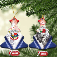 Panama Christmas Ceramic Ornament Coat Of Arms Santa Harpy - Wonder Print Shop