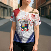 Panama Christmas Cross Shoulder Shirt Coat Of Arms Santa Harpy - Wonder Print Shop