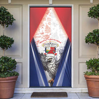 Panama Christmas Door Cover Coat Of Arms Santa Harpy - Wonder Print Shop