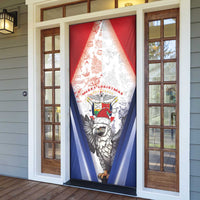 Panama Christmas Door Cover Coat Of Arms Santa Harpy - Wonder Print Shop