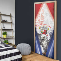 Panama Christmas Door Cover Coat Of Arms Santa Harpy - Wonder Print Shop