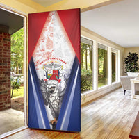 Panama Christmas Door Cover Coat Of Arms Santa Harpy - Wonder Print Shop