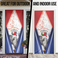 Panama Christmas Door Cover Coat Of Arms Santa Harpy - Wonder Print Shop