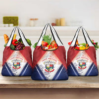 Panama Christmas Grocery Bag Coat Of Arms Santa Harpy - Wonder Print Shop